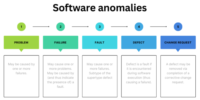 software failures and software defects