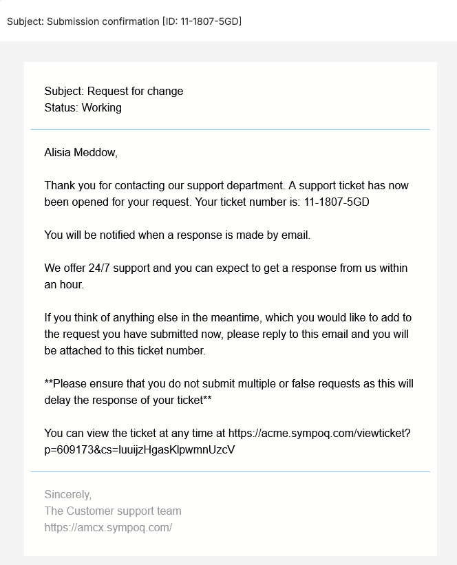 receiving message