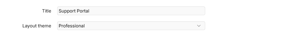 Account title settings